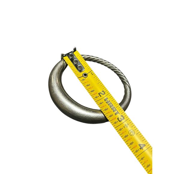 David Yurman Pure Form Solid Smooth Sterling Silver 17mm Bracelet - Picture 5 of 10